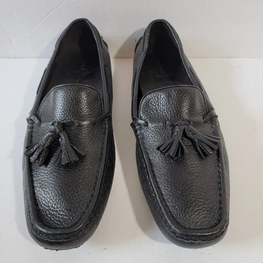 COLE HAAN x Nike Air Made in Italy Black Leather Driver Loafer Men's Size 9.5M